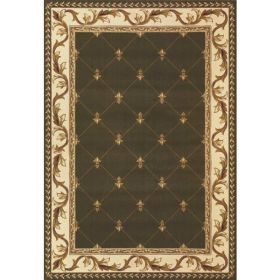 2' x 3' Polypropylene Green Accent Rug