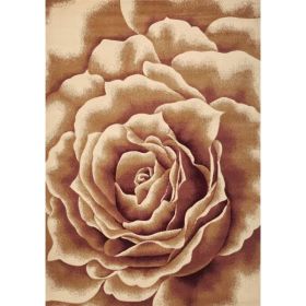 2'x3' Ivory Machine Woven Floral Indoor Accent Rug