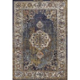 5' x 7'  Ft Polypropylene Navy Area Rug