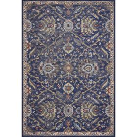 5' x 7'  Ft Polypropylene Royal Blue Area Rug