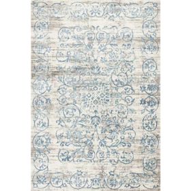 5' x 7'  Polypropylene Ivory or Blue Area Rug