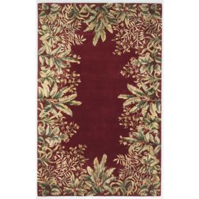 3' x 6'  Wool Ruby Area Rug