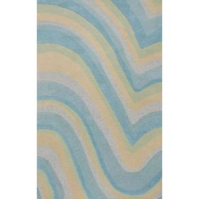 2'x4' Wool Ocean Vibes Accent Rug