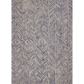 5' x 7'  Wool Blue Area Rug