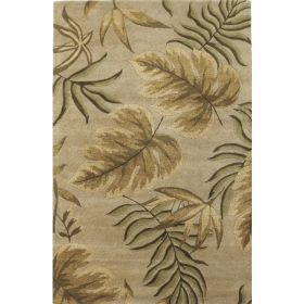 5' x 8'  Wool Sand Area Rug