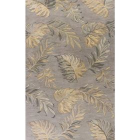 30" X 50" Wool Grey Area Rug