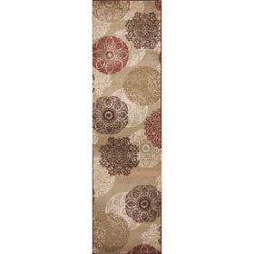 2' x 8' Sand Polypropylene Runner Rug