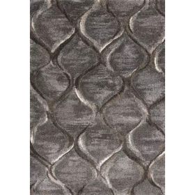 5' x 7'  Ft Polypropylene Charcoal Area Rug