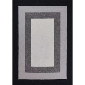 5' x 7'  UV treated Polypropylene Charcoal Area Rug