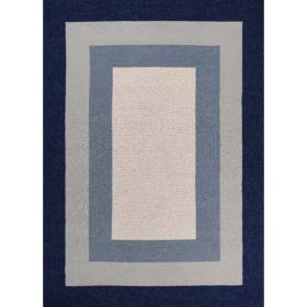 3' x 5' UV treated Polypropylene Slate or Navy Area Rug