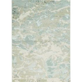 3'x5' Sand Grey Polyester Area Rug