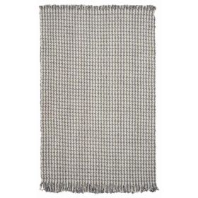 5 x 8  Wool Ivory or Grey Area Rug