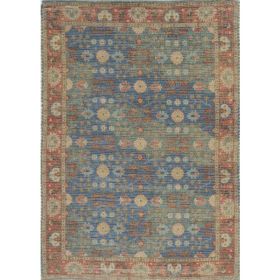 2'x4' Jute Blue or Red Accent Rug