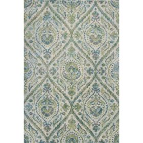 3' x 5' Ivory or Teal Parisian Polypropylene Area Rug