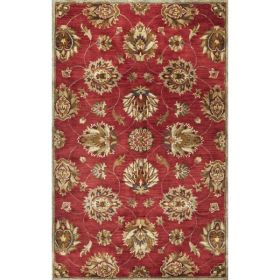 3' x 5' Wool Red Area Rug