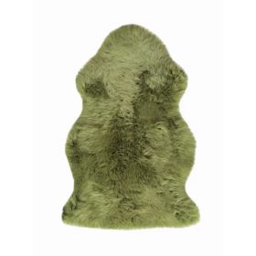 Lime New Zealand Natural  Shearling Sheepskin Rug