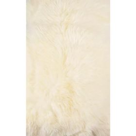 Ivory New Zealand Natural Shearling Sheepskin Rug