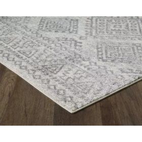 2' x 7' Ivory or Grey Polypropylene Area Rug