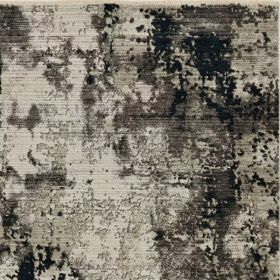 47" X 65" Ivory or Charcoal Polyester Rug