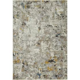 27" X 91" Silver Polyester Rug