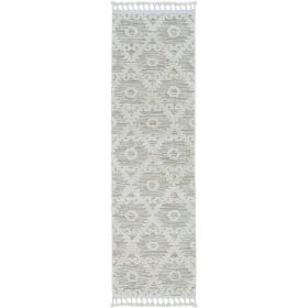 39" X 59" Ivory  Beige Polyester Rug