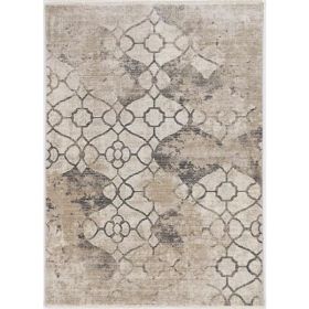 46" X 69" Ivory  Polypropylene Rug