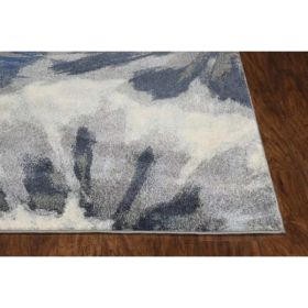 3'x5' Ivory or Blue Polypropylene Rug