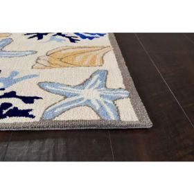 8' Ivory Seashore Finish Runner Rug