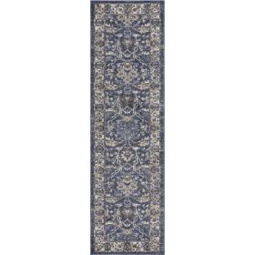 63" X 91" Denim Polypropylene Rug