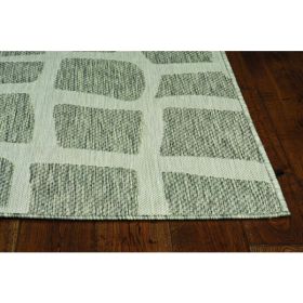 3' x 4' Ivory or Grey Polypropylene Area Rug