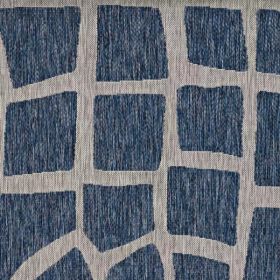 63" X 91" Blue or  Grey Polypropylene Rug