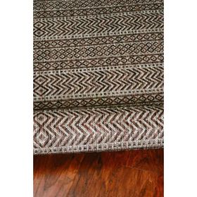 63" X 91" Mocha Polypropylene Rug