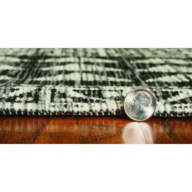 3' x 5' Charcoal Polypropylene Area Rug