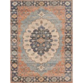 3'x5' Blue Jute or Polyester Rug