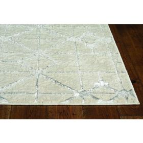 3' x 5' Ivory or Silver Diamond Tiles Area Rug