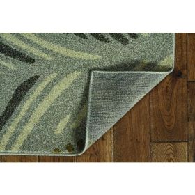 3' x 5' Grey Polypropylene Rug