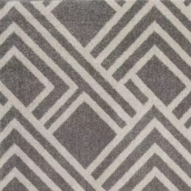 3'x5' Grey Modern Polypropylene Area Rug