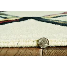 27" X 96" Cream or  Gold Wool or Viscose Rug