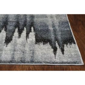 3'x5' Blue Ivory Polypropylene Area Rug