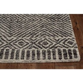 27" X 96" Grey or  Black Wool Rug