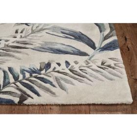 27" X 96" Grey or  Blue Wool Rug