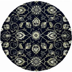 60" X 90" Navy Polypropylene Rug