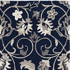 39" X 63" Navy Polypropylene Rug