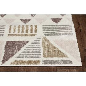 27" X 90" Ivory or Gold Polyester Rug