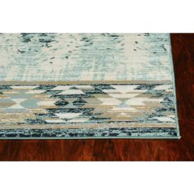 3'x5' Slate Blue Polypropylene Area Rug