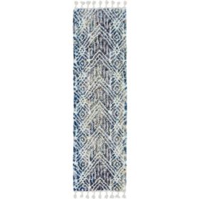 63" X 91" Grey or  Ivory  Polyester Rug