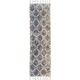 63" X 91" Grey or  Sand Polyester Rug