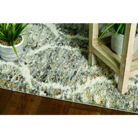 39" X 59"  Grey or  Sand Polyester Rug