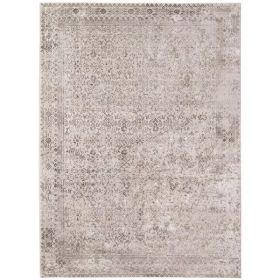 3.11" X5.07" X 0.38" Gray  Polyester Area Rug