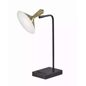 Brass Spotlight Black Metal LED Desk Lamp